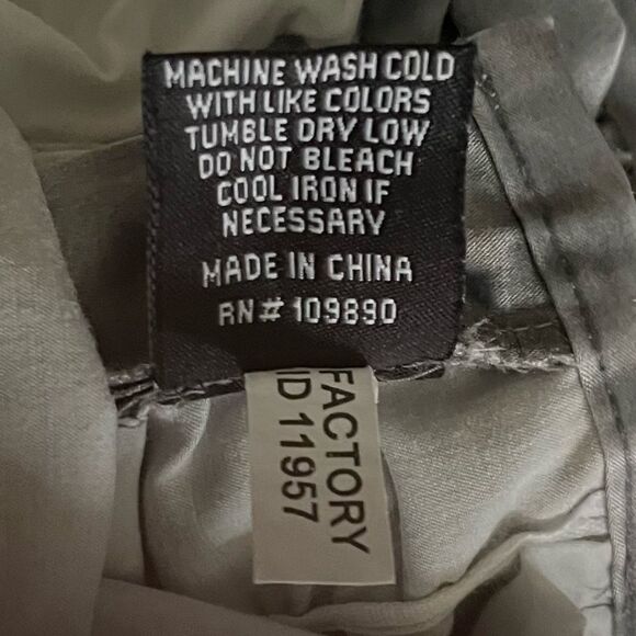 Seven 7 Express Vintage Silver Ruched Women’s Flare Pants Zip Front Y2K EUC 29 - Picture 8 of 8